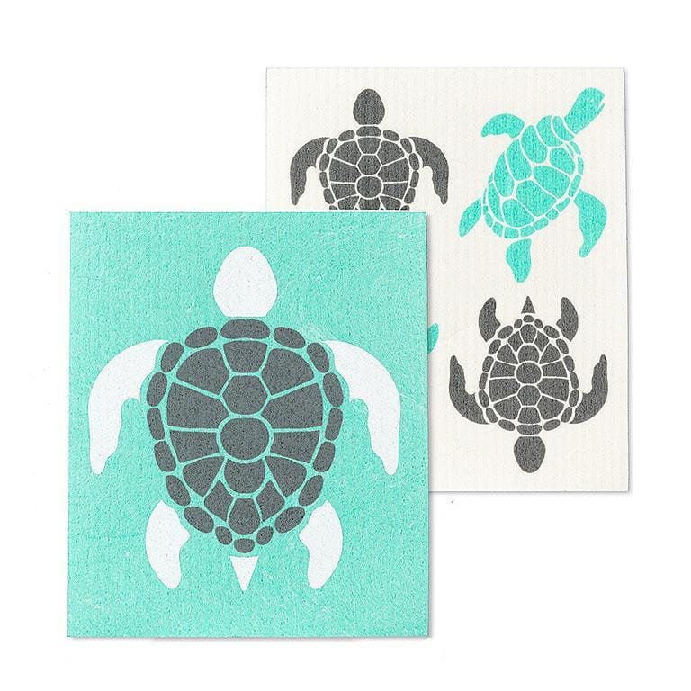 Abbott Abbott Sea Turtles Dishcloths, Set of 2 - Little Miss Muffin Children & Home