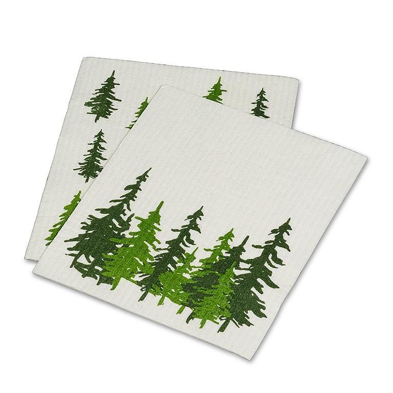 Abbott Abbott Evergreen Forest Dishcloths, Set of 2 - Little Miss Muffin Children & Home