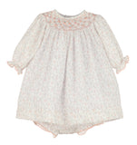 Casero & Associates Casero & Associates Swiss Dot Floral Bishop Dress - Little Miss Muffin Children & Home