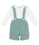 Casero & Associates Casero & Associates Cord Suspenders Short Set - Little Miss Muffin Children & Home