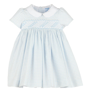 Casero & Associates Casero & Associates Smock Check Dress - Little Miss Muffin Children & Home