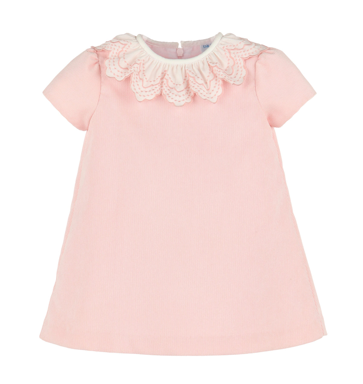 Casero & Associates Luli & Me A-Line Cord Broderie Collar Dress - Little Miss Muffin Children & Home