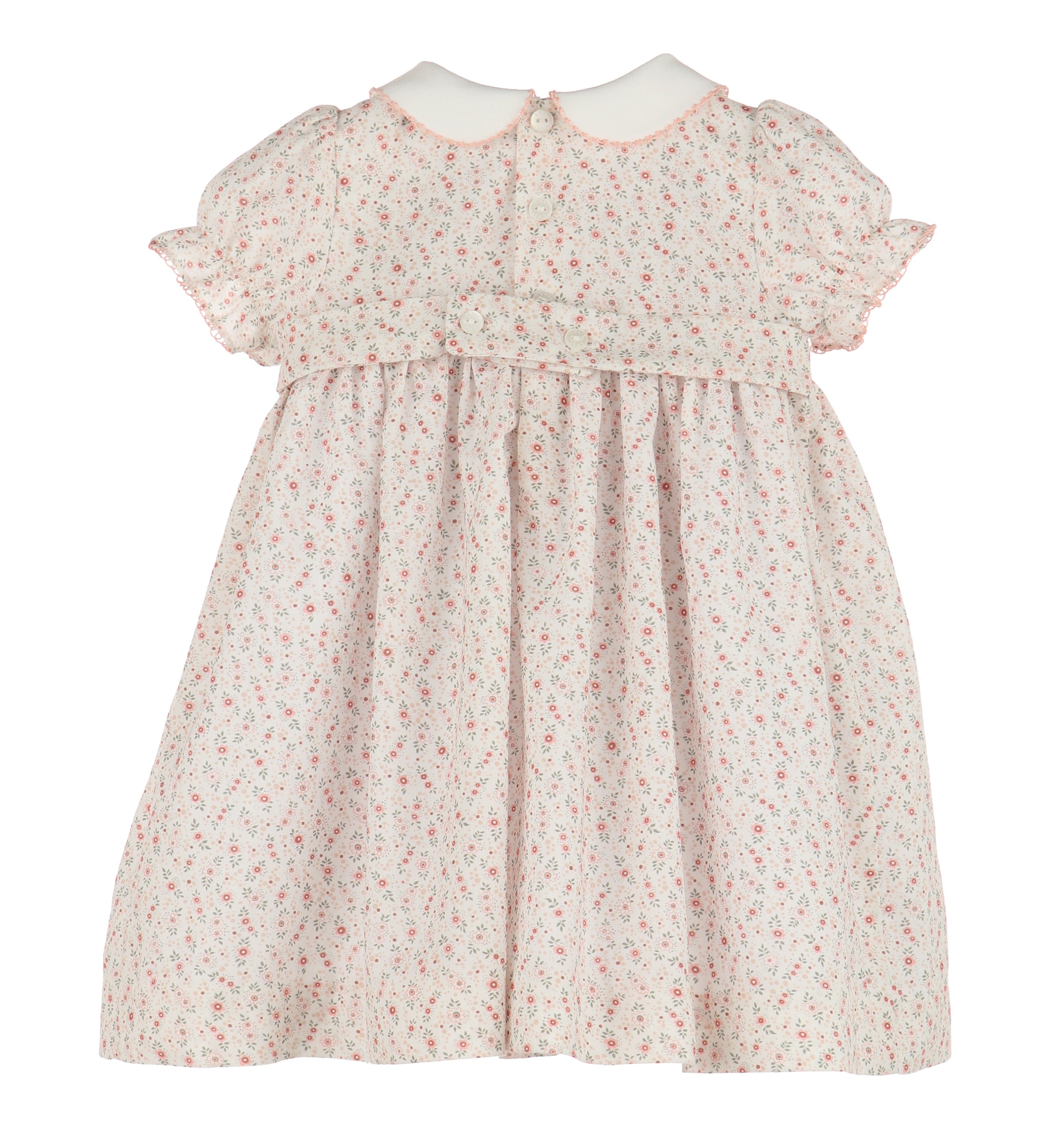 Casero & Associates Casero & Associates Coral Poppy Smock Dress - Little Miss Muffin Children & Home