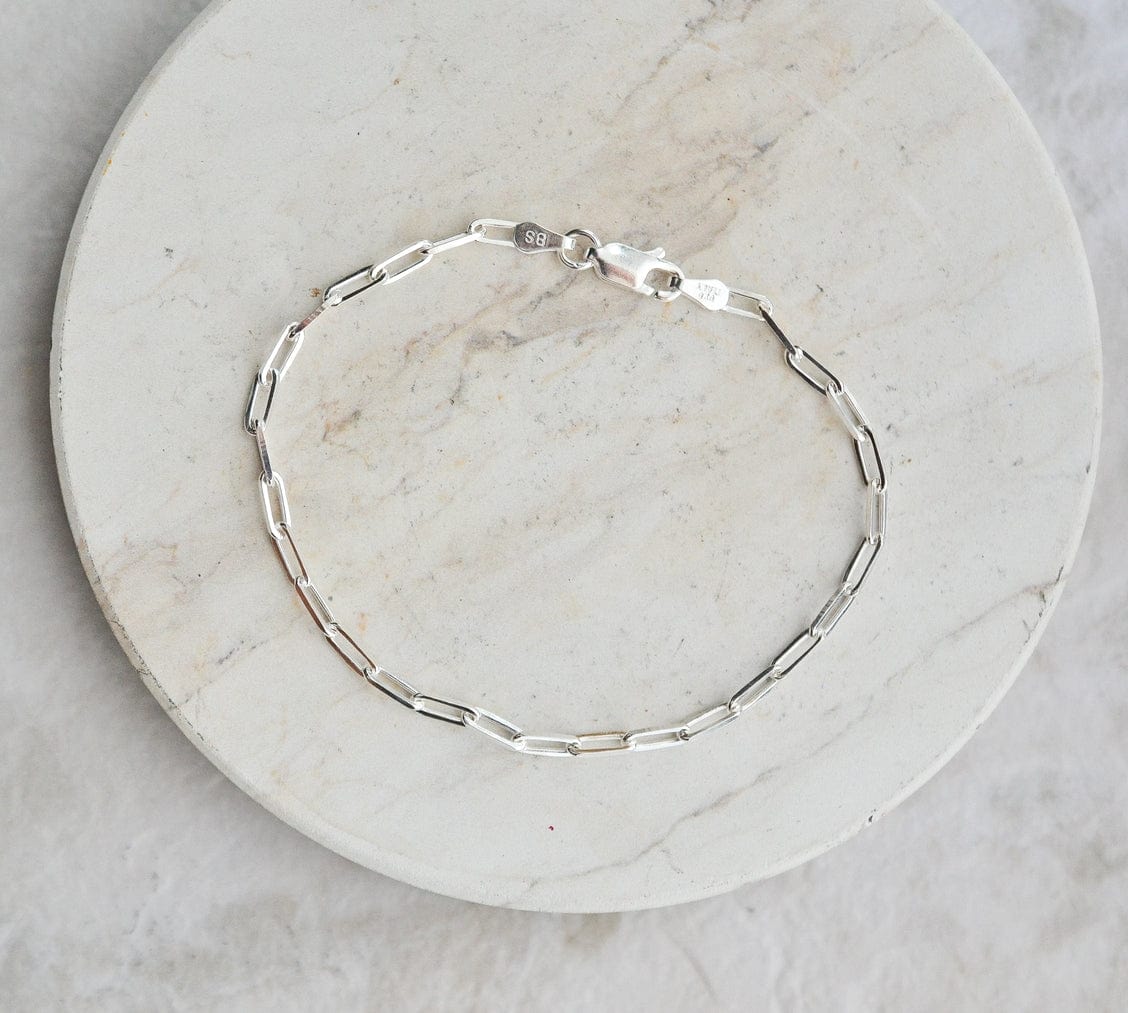 Sosie Designs Sosie Designs Sterling Silver Paper Clip Bracelet - Little Miss Muffin Children & Home