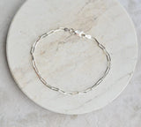 Sosie Designs Sterling Silver Paper Clip Bracelet