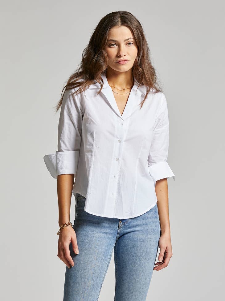 Weekend Los Angeles Weekend Los Angeles Dionne Cotton Button Up Shirt - Little Miss Muffin Children & Home