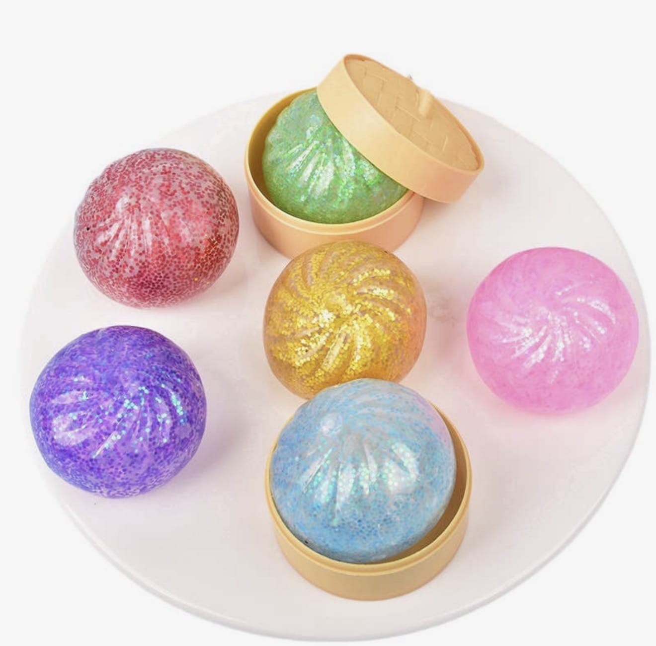 Assorted Mystery Squishy Dumpling Stress Relief Toy