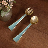 Beatriz Ball Encanto Soho Salad Servers in Turquoise