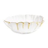 Beatriz Ball Thanni Mystic Medium Round Bowl, White & Gold