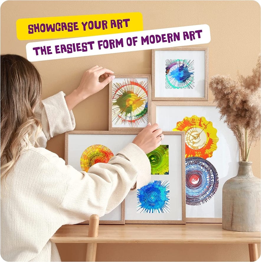 Dan&Darci Dan&Darci Spin Art Machine Kit, Paint Spiral Station Center - Little Miss Muffin Children & Home