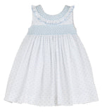 Casero & Associates Casero & Associates Swiss Dot Bicolor Dress - Little Miss Muffin Children & Home