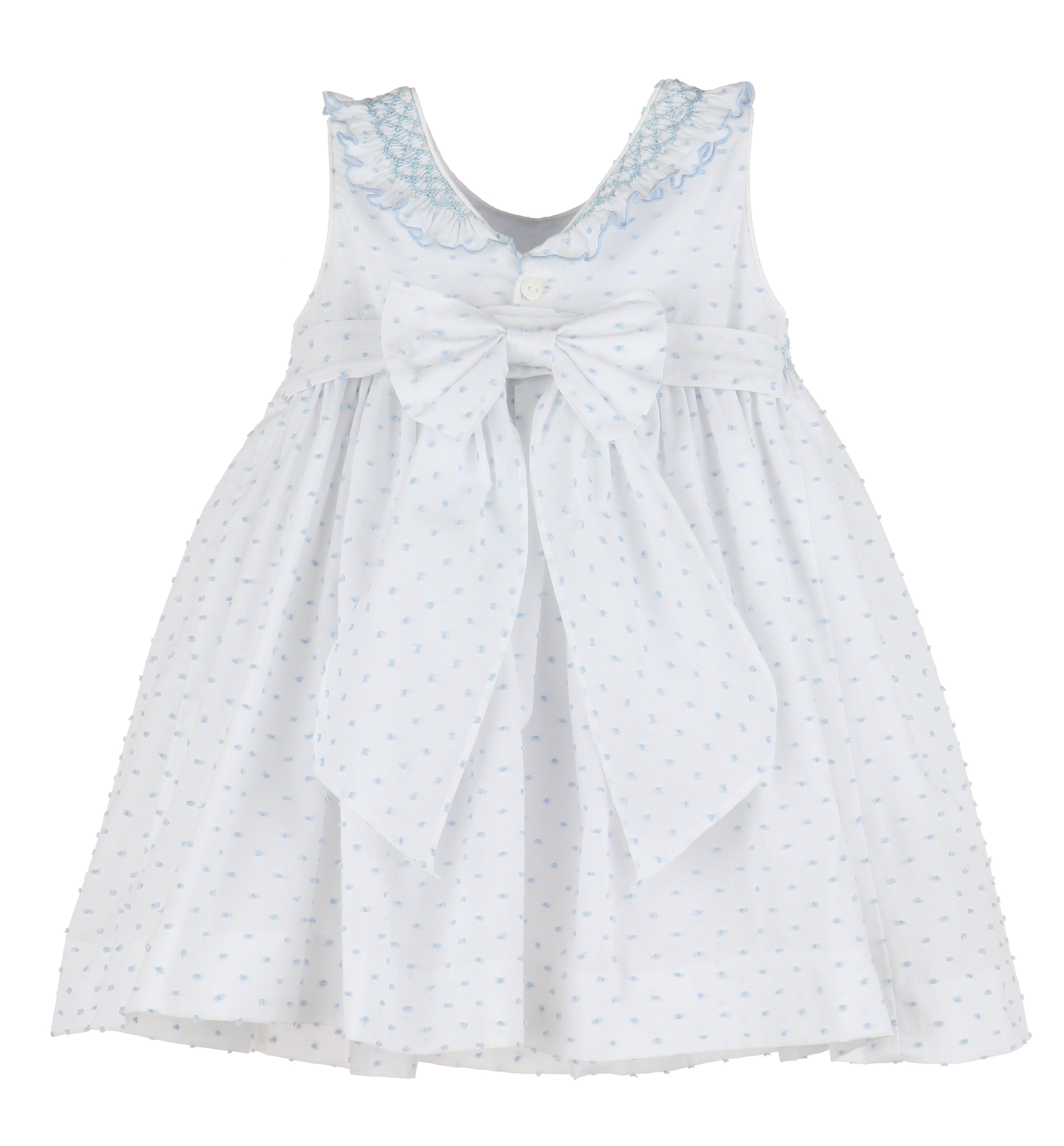 Casero & Associates Casero & Associates Swiss Dot Bicolor Dress - Little Miss Muffin Children & Home