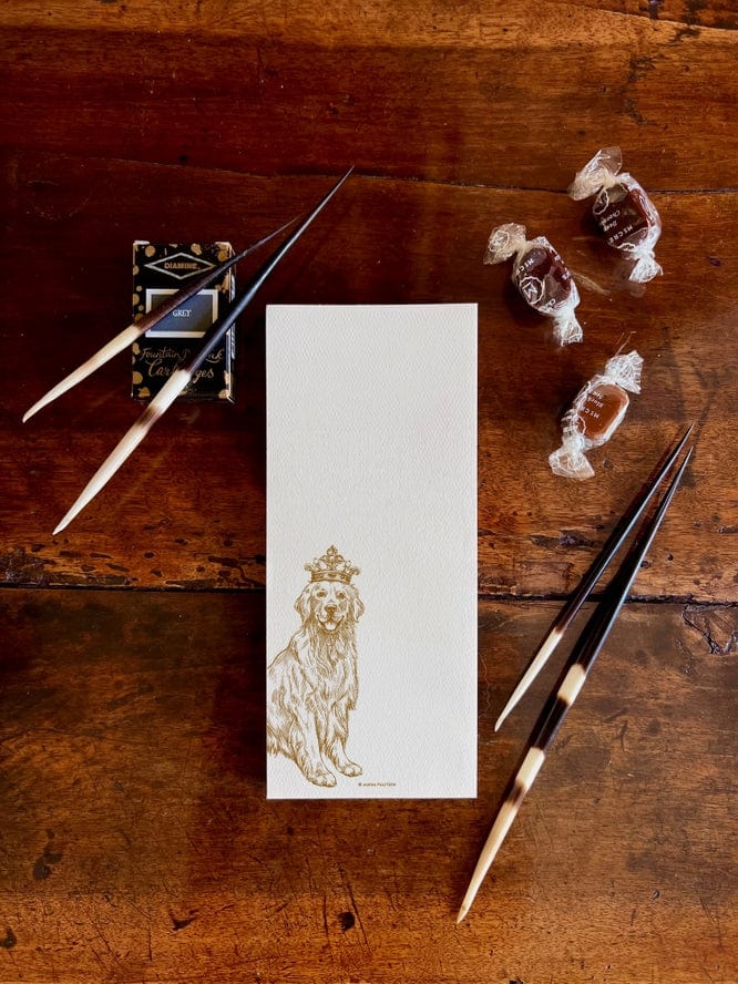 Alexa Pulitzer Royal Golden Retriever Long Pad (100 sheets) - Little Miss Muffin Children & Home