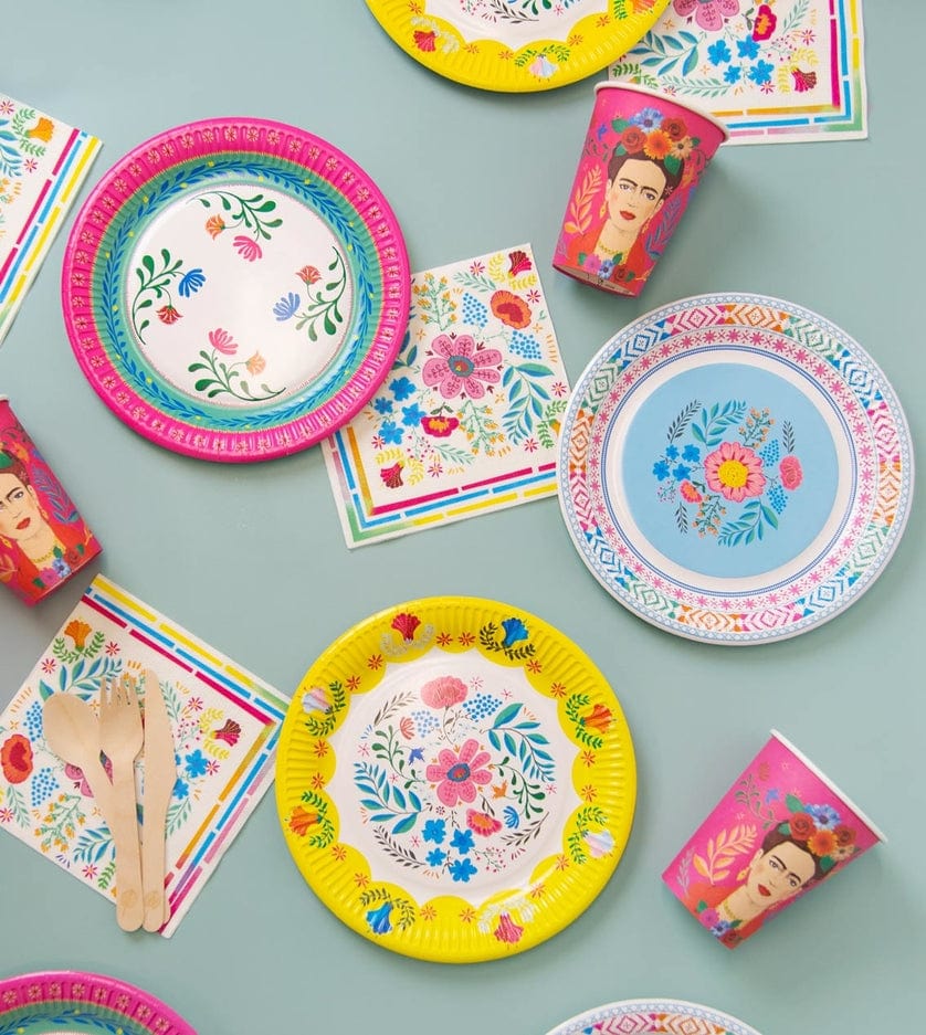 Talking Tables Talking Tables Boho Floral Paper Plates 9” Pack of 12 - Little Miss Muffin Children & Home