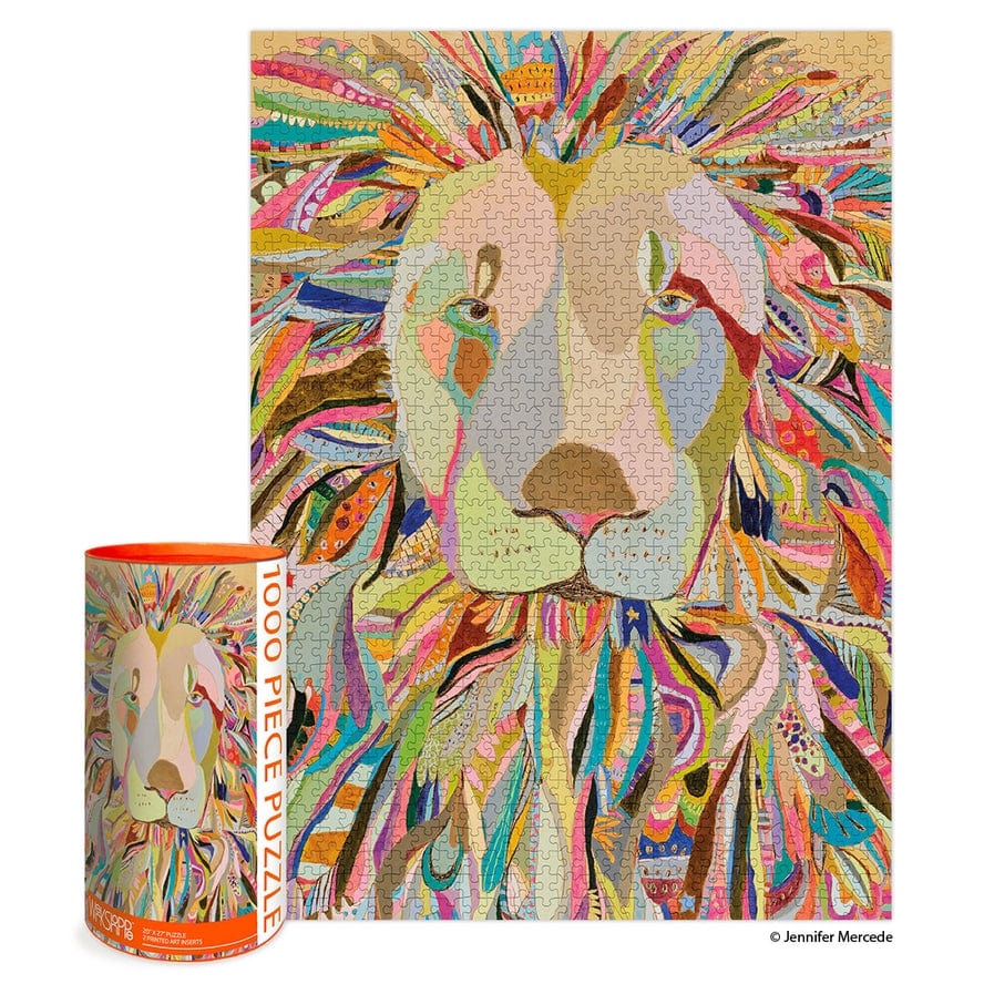WerkShoppe WerkShoppe Majestic Lion 1000 Piece Jigsaw Puzzle - Little Miss Muffin Children & Home