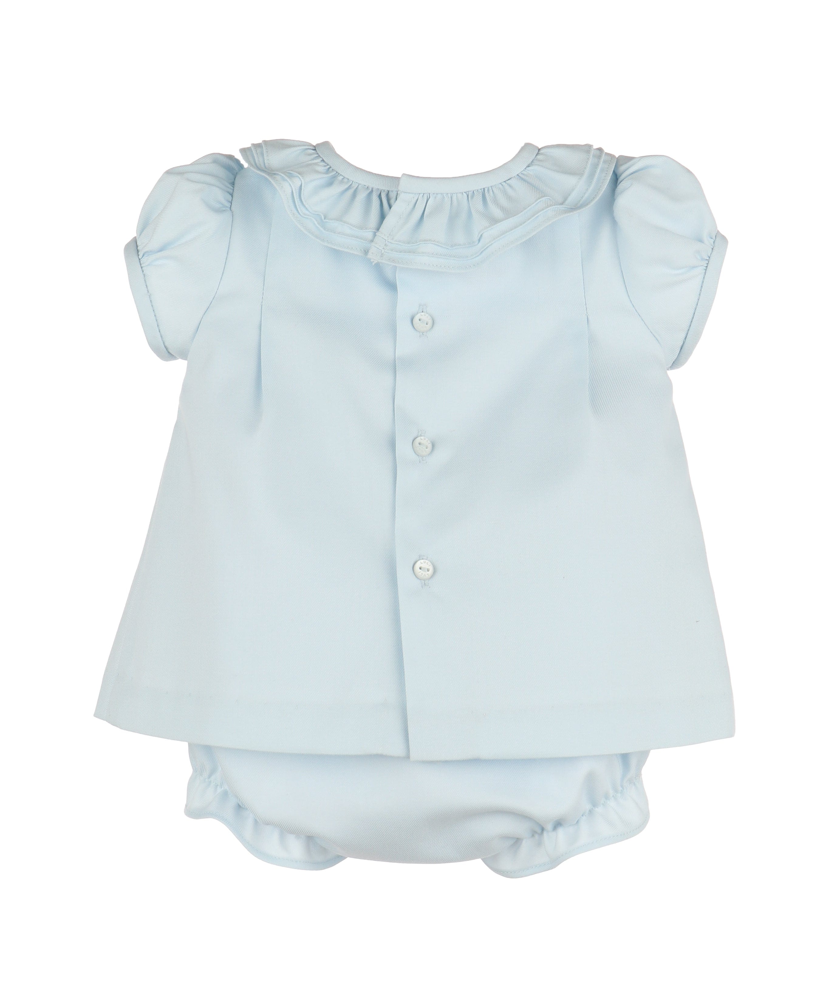 Casero & Associates Casero & Associates Pintucks & Lace Bishop, Blue - Little Miss Muffin Children & Home
