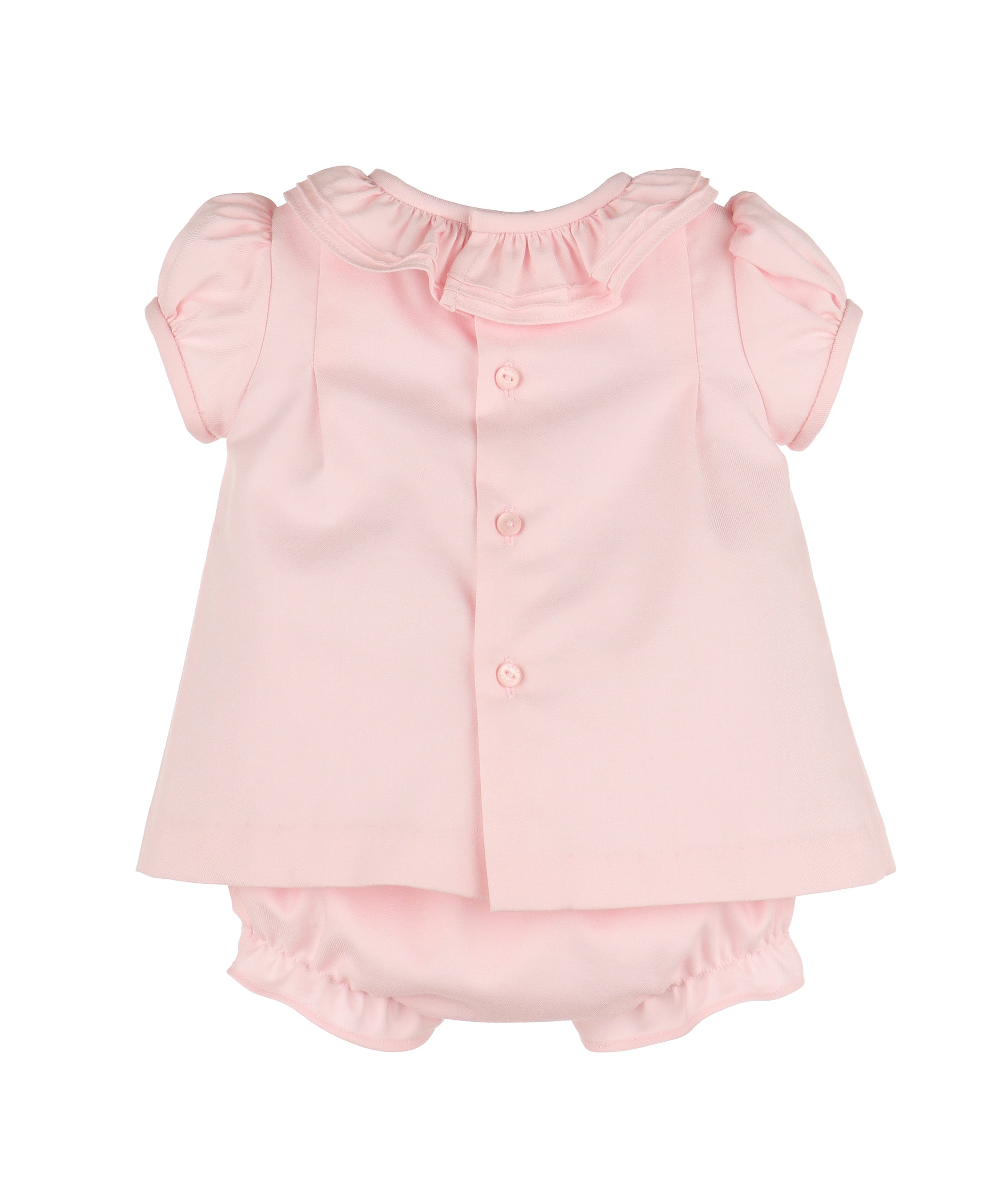 Casero & Associates Casero & Associates Pintucks & Lace Bishop, Pink - Little Miss Muffin Children & Home