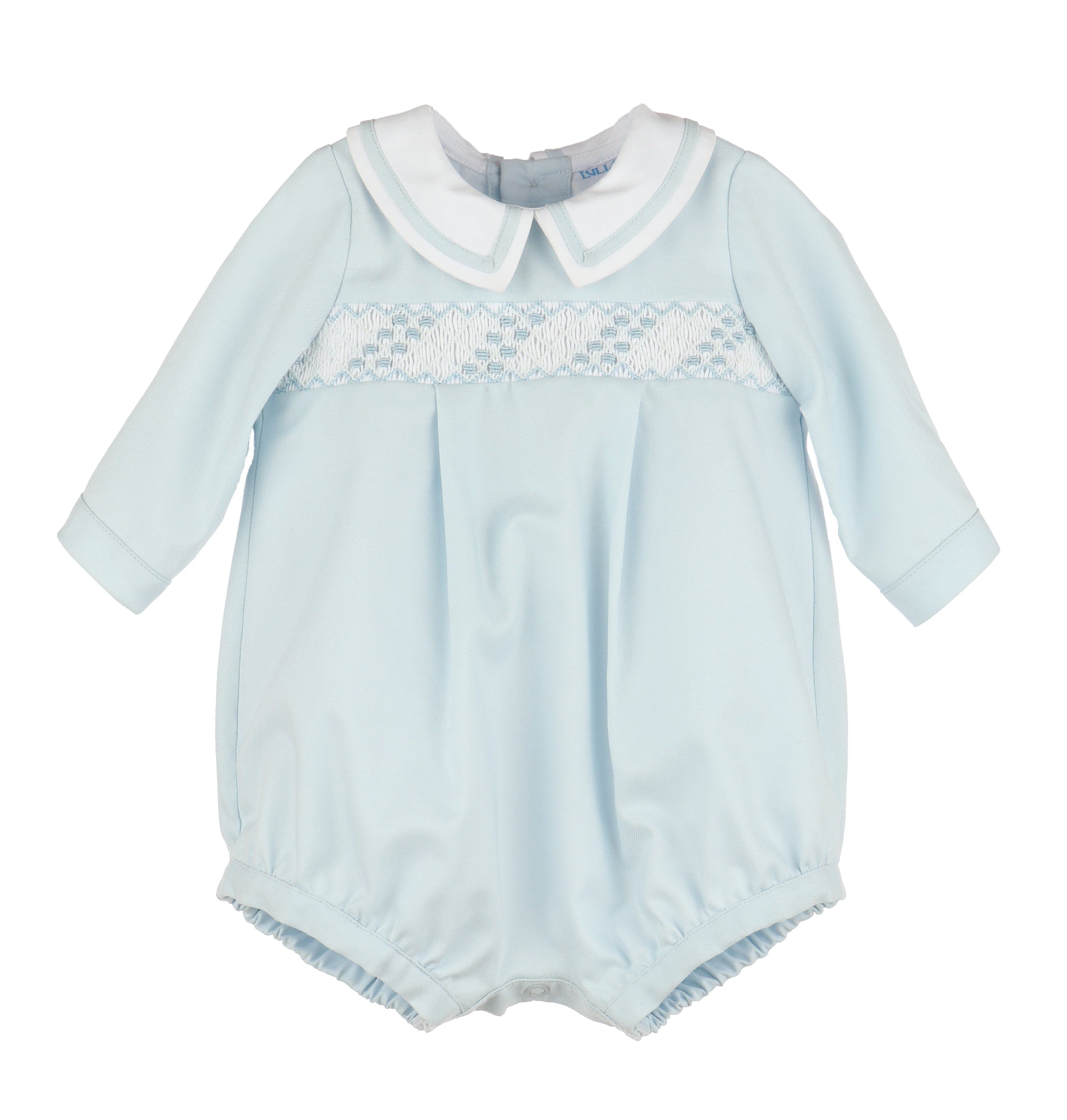 Casero & Associates Casero & Associates Classic Smock Boy Bubble, Blue - Little Miss Muffin Children & Home