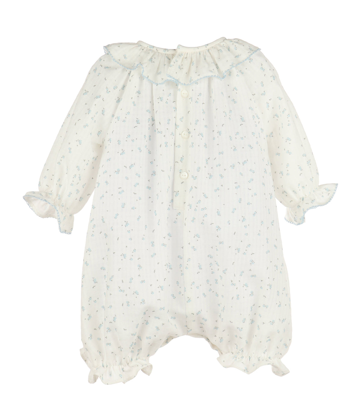 Casero & Associates Casero & Associates Tiny Floral Smock Bishop, Blue - Little Miss Muffin Children & Home