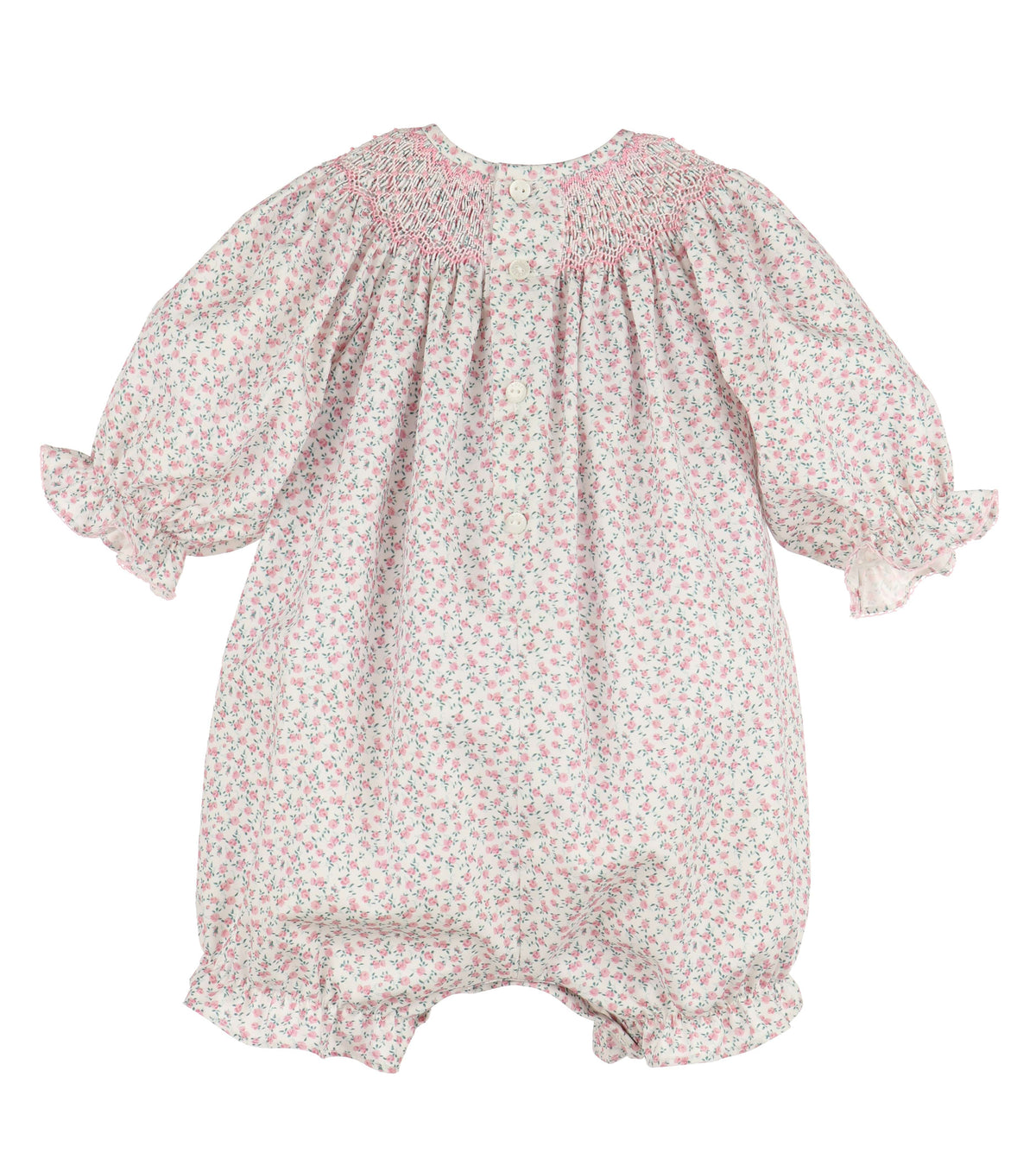 Casero & Associates Casero & Associates Dancing Roses Smock Bubble, Pink - Little Miss Muffin Children & Home