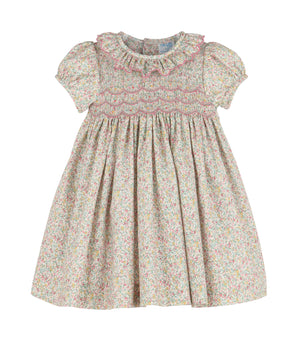 Casero & Associates Casero & Associates Enchanting Harvest Smock Dress, Pink - Little Miss Muffin Children & Home