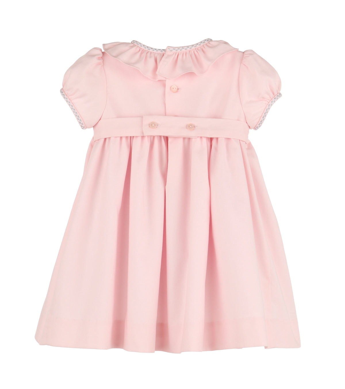Casero & Associates Casero & Associates Silverstone Flower Smock Dress, Pink - Little Miss Muffin Children & Home
