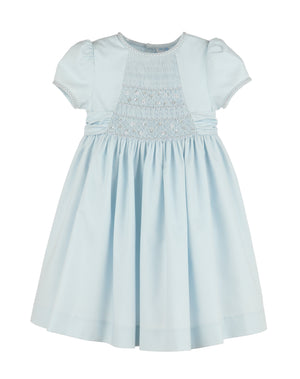 Casero & Associates Casero & Associates Silverstone Smock Dress, Blue - Little Miss Muffin Children & Home