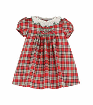 Casero & Associates Casero & Associates Scottish Check Dress, Red - Little Miss Muffin Children & Home