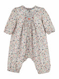 Casero & Associates Casero & Associates Majestic Floral Smock Bubble, Blue - Little Miss Muffin Children & Home