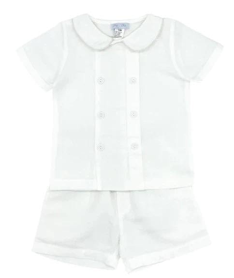 Lulu Bebe Lulu Bebe George Linen Two-Piece Short Set - Little Miss Muffin Children & Home