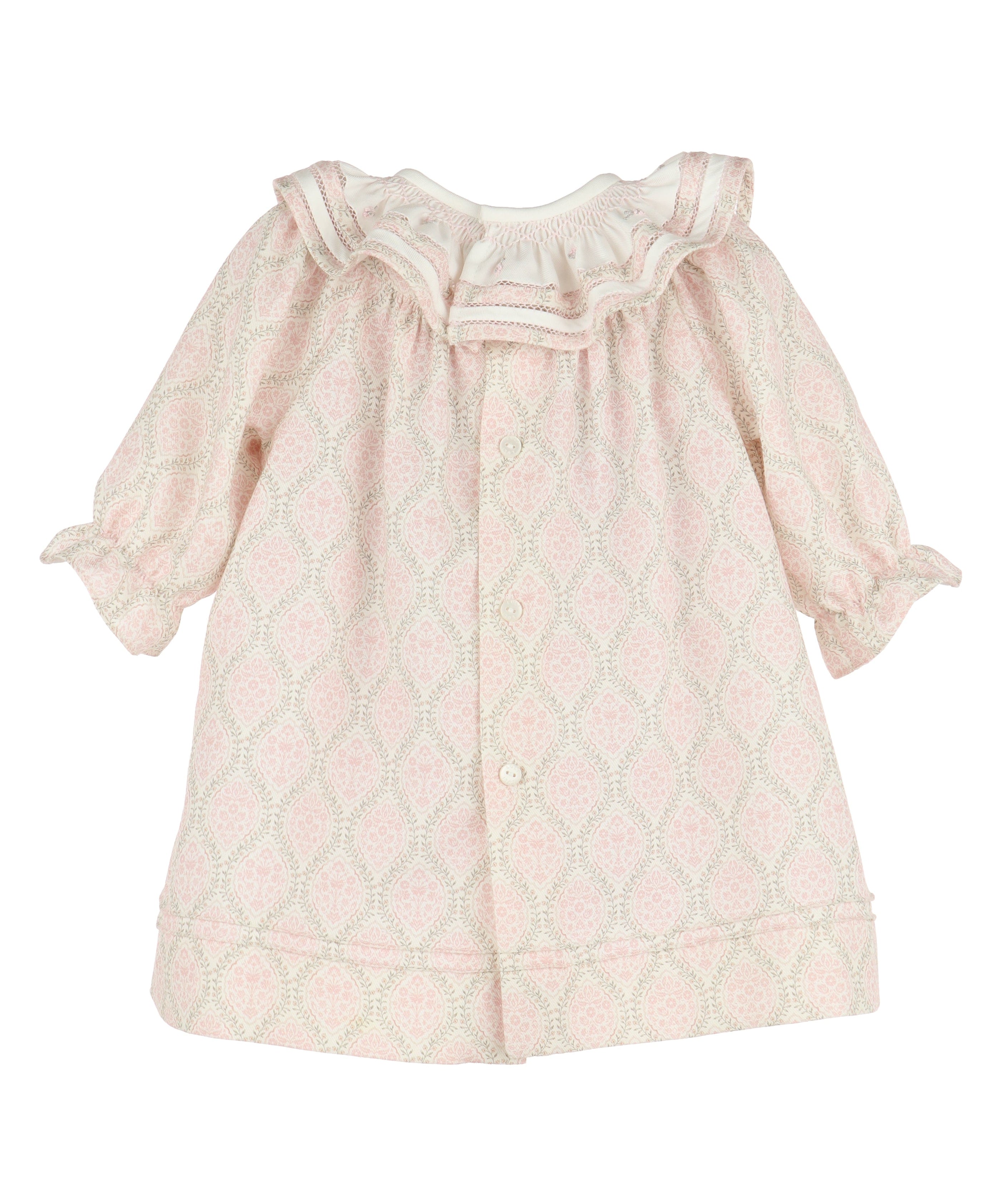 Casero & Associates Casero & Associates Floral Wreath Bishop, Pink - Little Miss Muffin Children & Home