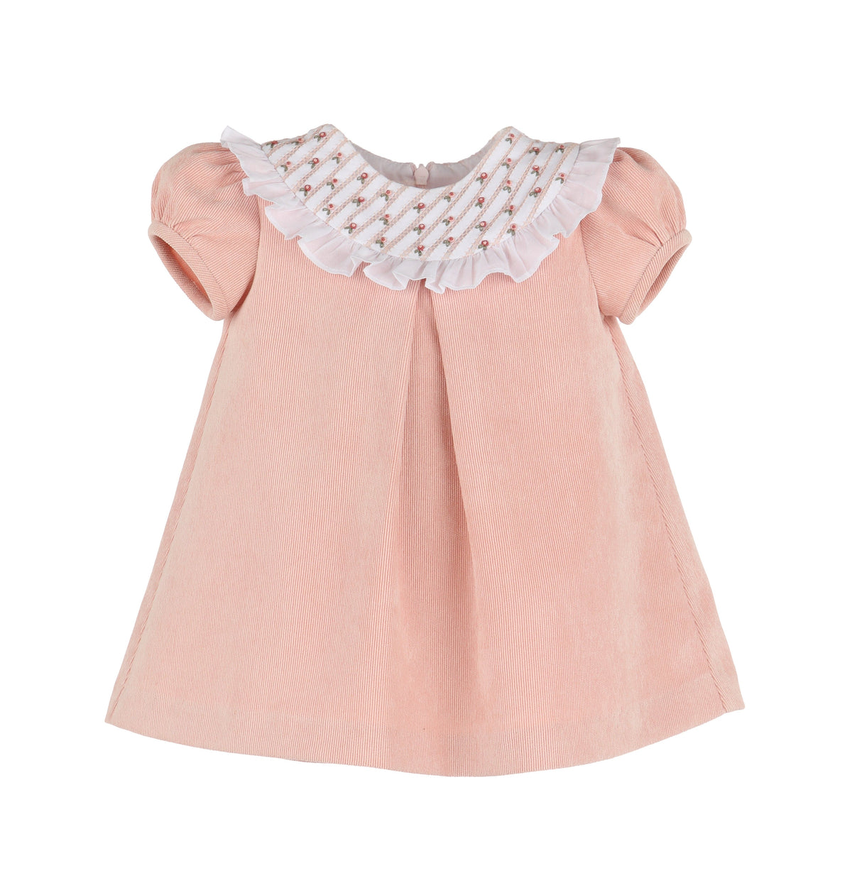 Casero & Associates Casero & Associates Floral Randall Bib Dress, Rose - Little Miss Muffin Children & Home