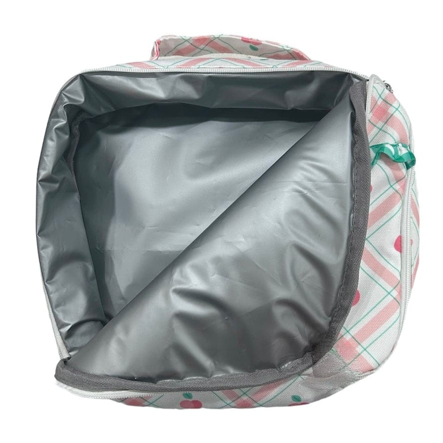 Sugar Bee Clothing Sugar Bee Clothing Lunch Bag - Peaches Plaid - Little Miss Muffin Children & Home