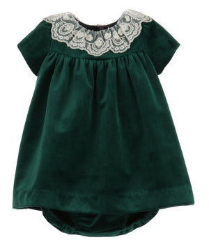 Casero & Associates Casero & Associates Deluxe Velvet Float Dress, Green - Little Miss Muffin Children & Home