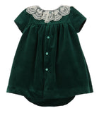 Casero & Associates Casero & Associates Deluxe Velvet Float Dress, Green - Little Miss Muffin Children & Home