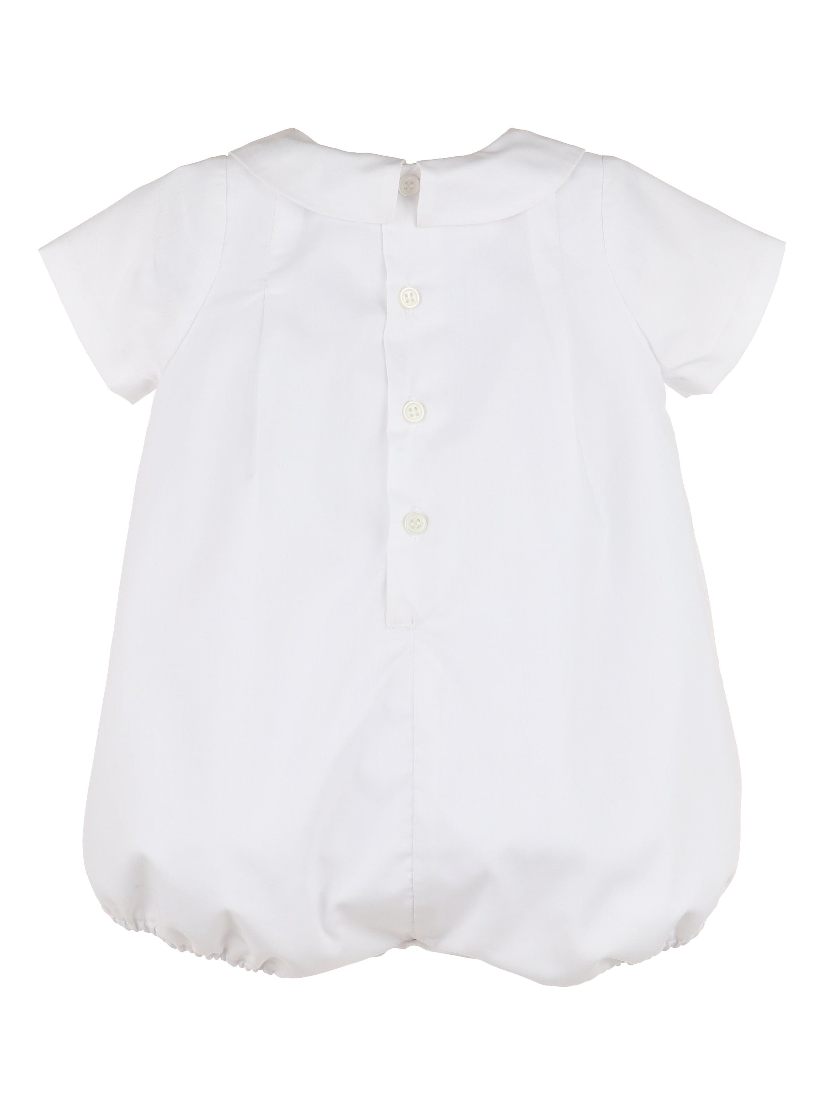 Casero & Associates Casero & Associates Embroidery Randall Boy Bubble, White - Little Miss Muffin Children & Home