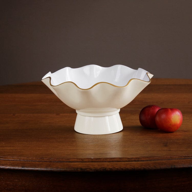 Beatriz Ball Encanto Carola Small Pedestal, Cream & White - Little Miss Muffin Children & Home