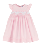 Casero & Associates Color Combo Smock Dress, Pink