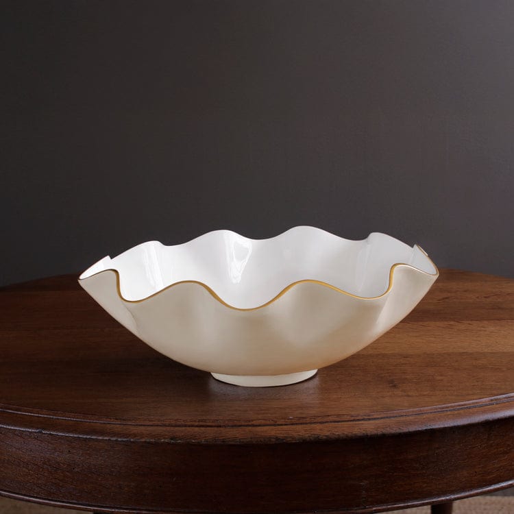 Beatriz Ball Encanto Carola Extra Large Bowl, Cream & White - Little Miss Muffin Children & Home
