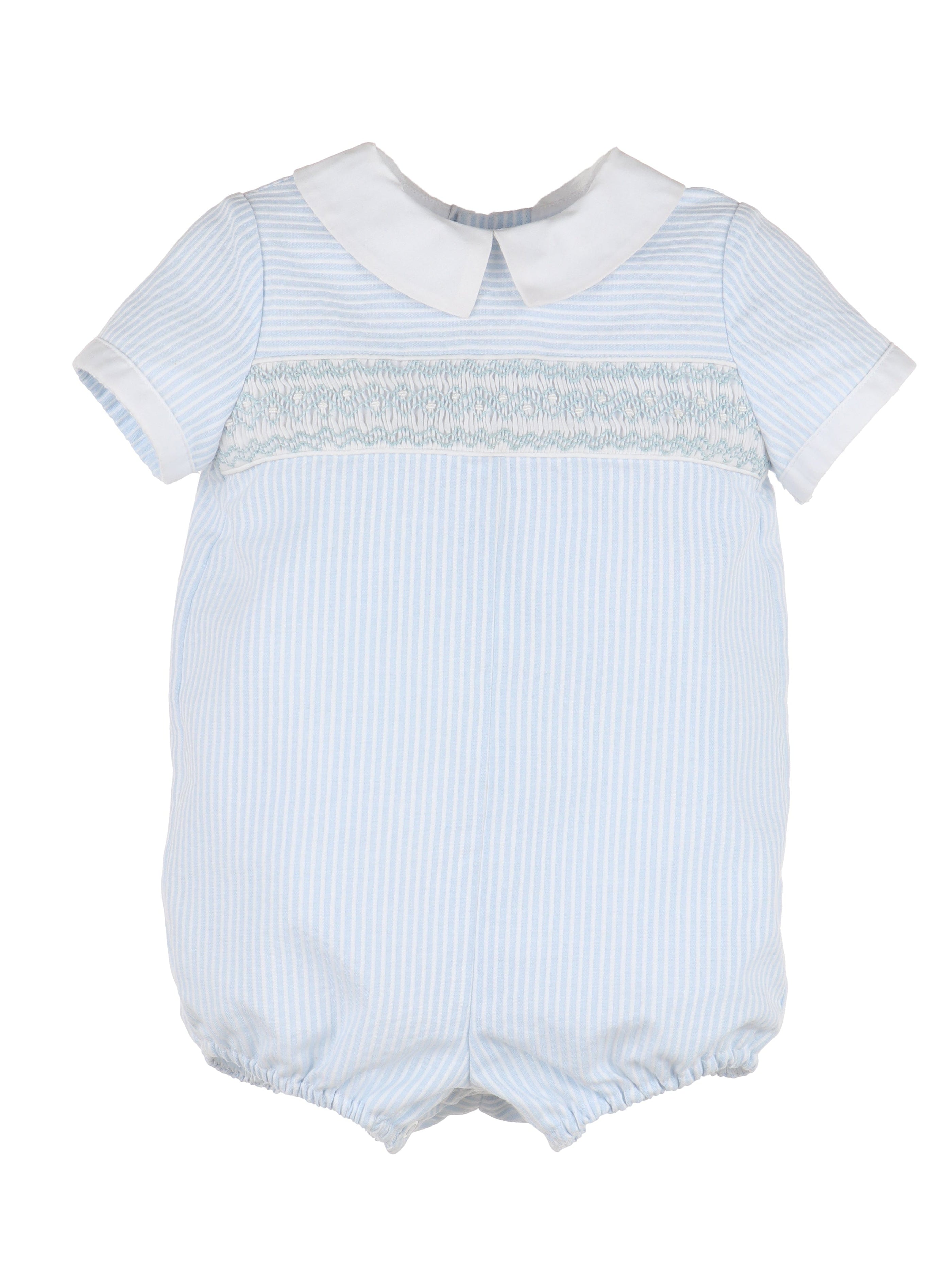 Casero & Associates Casero & Associates Stripes Combo Boy Bubble, Blue - Little Miss Muffin Children & Home