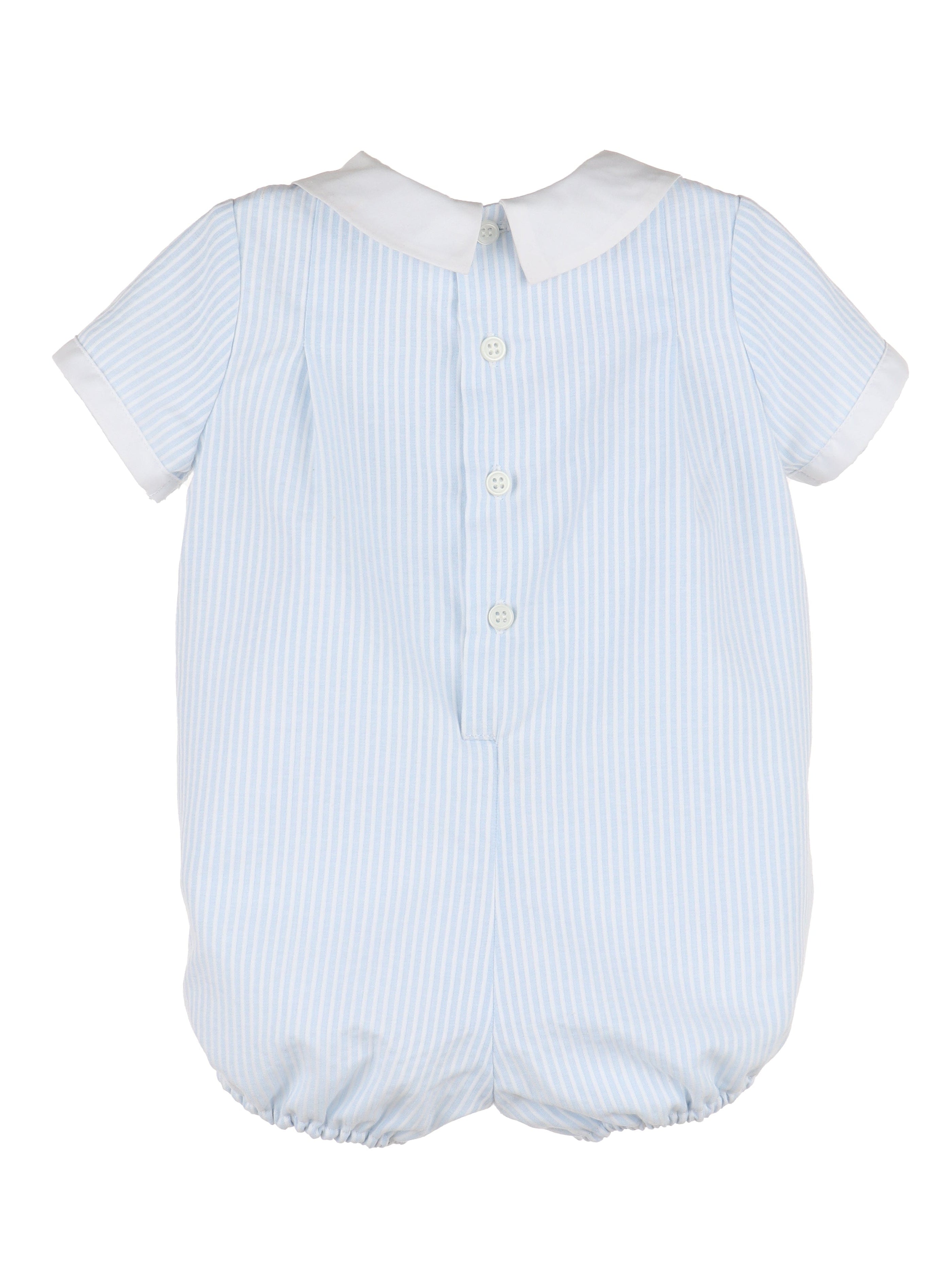 Casero & Associates Casero & Associates Stripes Combo Boy Bubble, Blue - Little Miss Muffin Children & Home