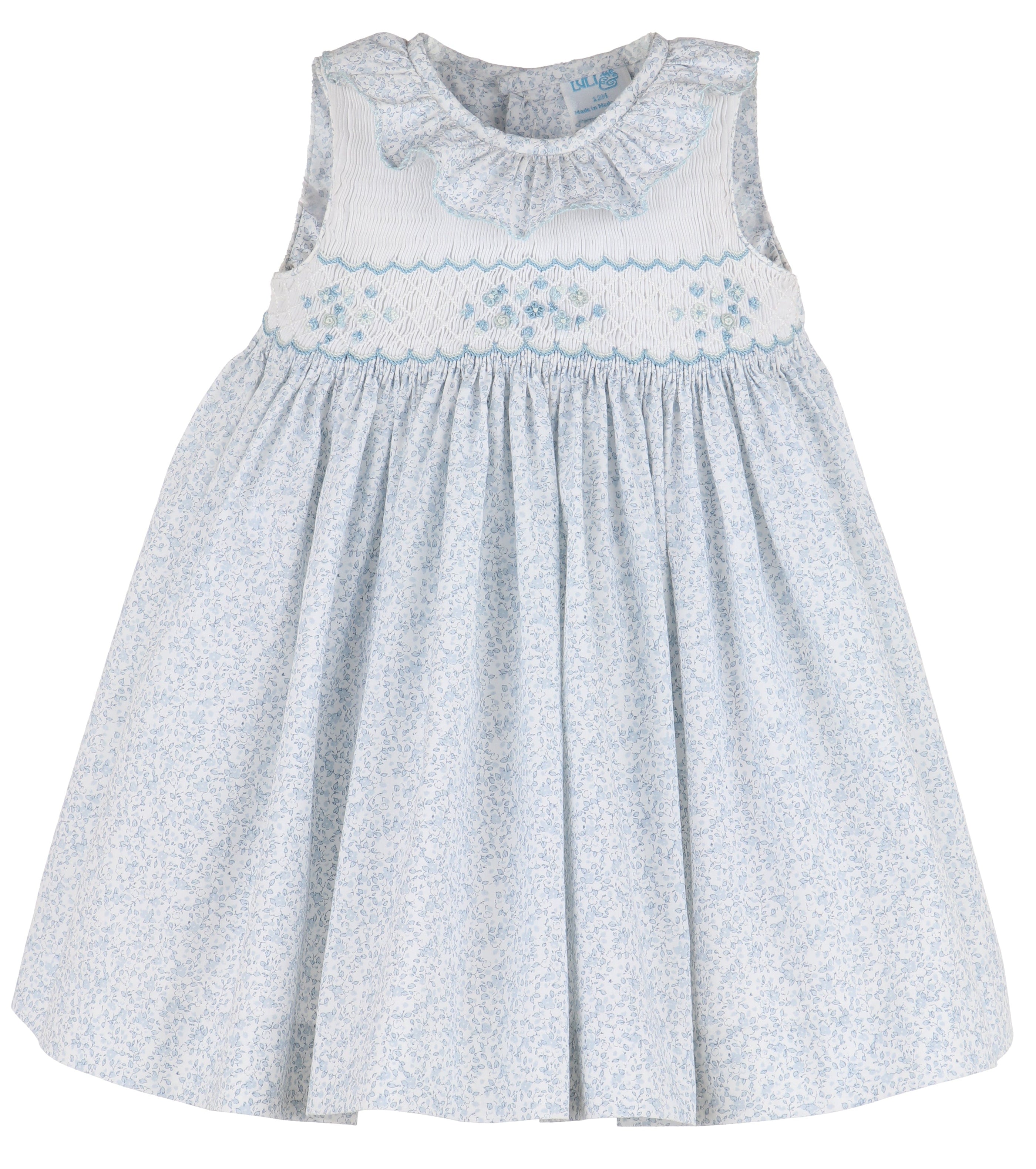 Casero & Associates Casero & Associates Blue Breeze Floral Dress, Blue - Little Miss Muffin Children & Home