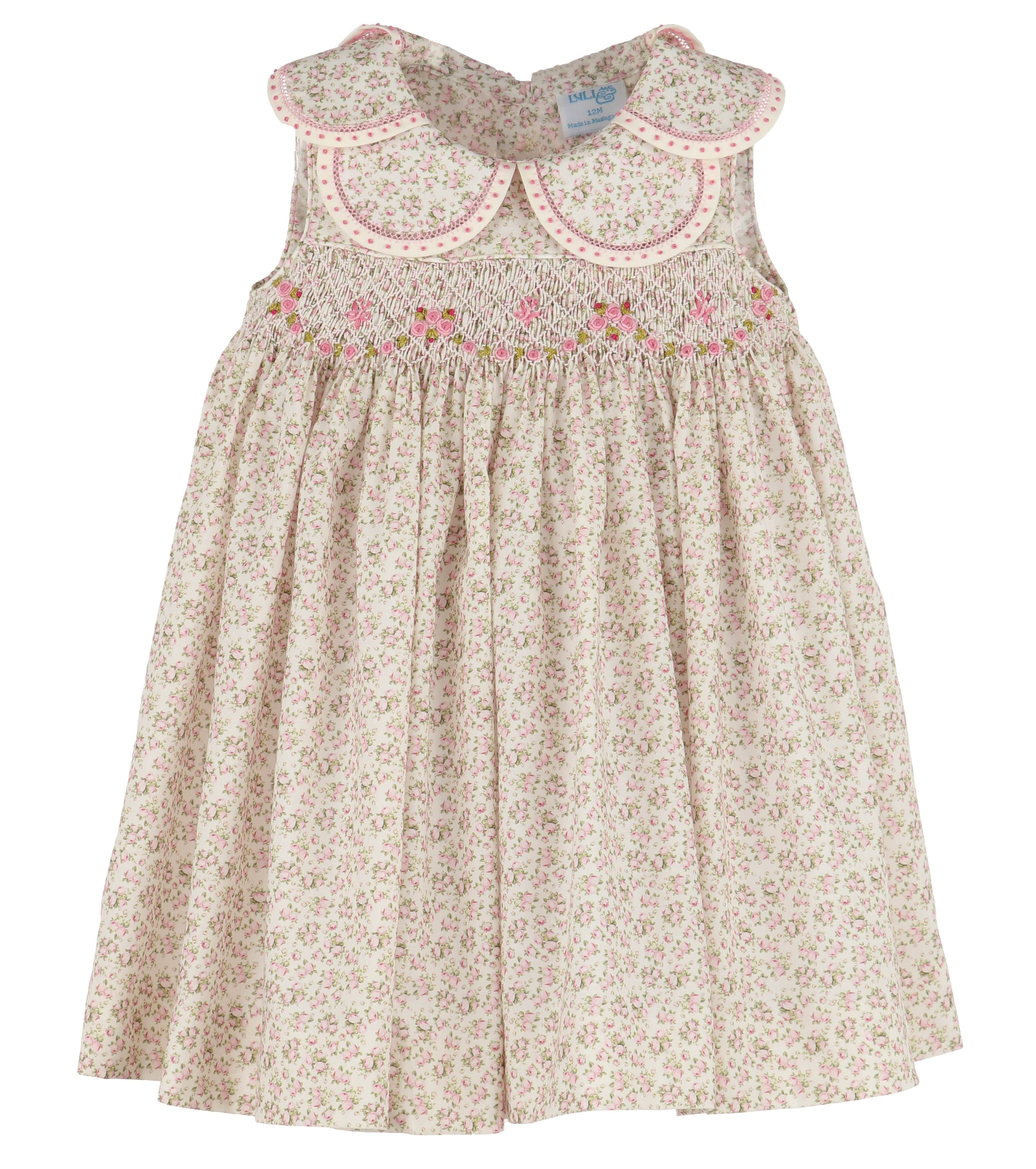 Casero & Associates Casero & Associates Tea Roses Petal Dress, Pink - Little Miss Muffin Children & Home
