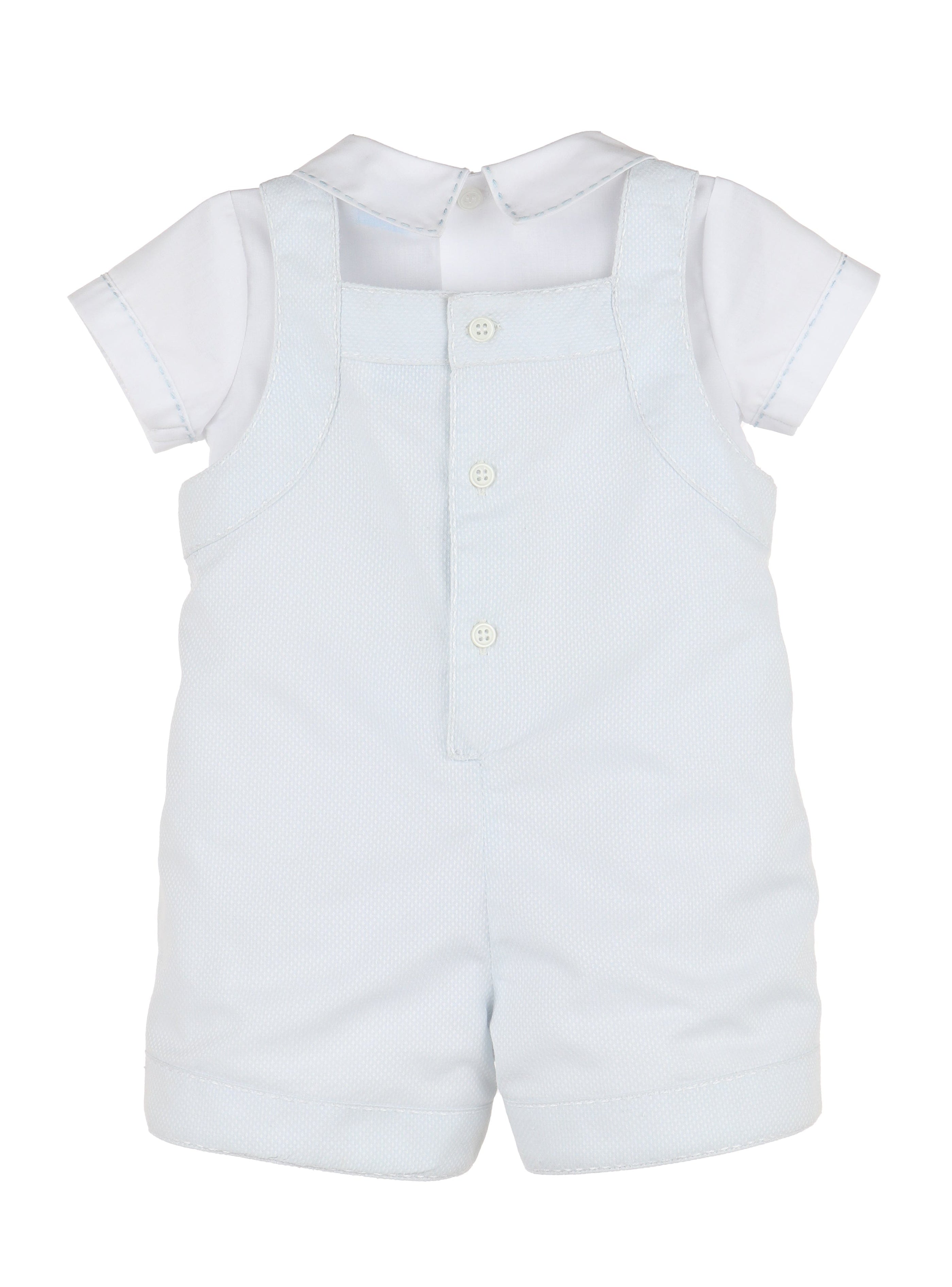 Casero & Associates Casero & Associates Duotone Romper Set, Blue - Little Miss Muffin Children & Home