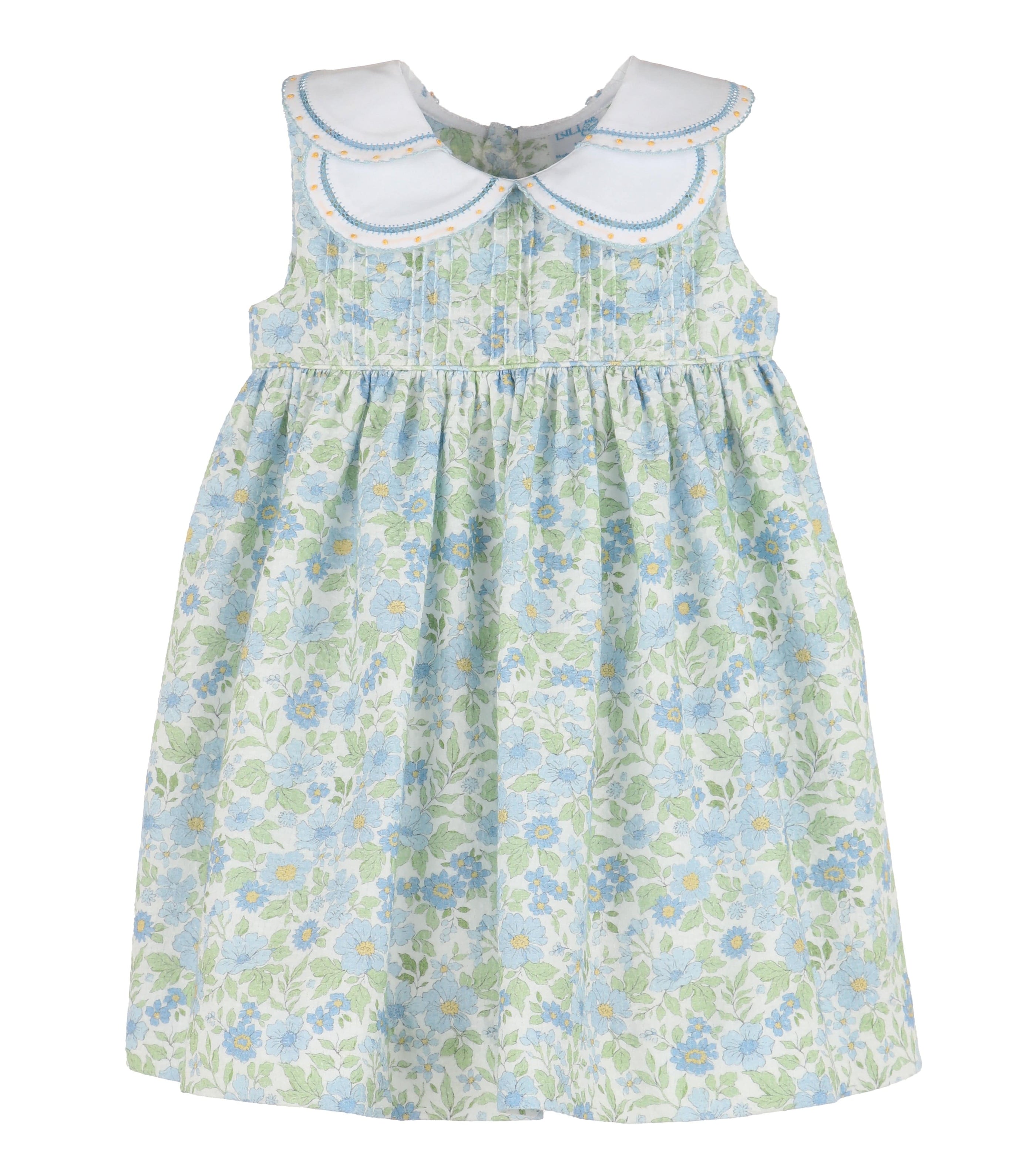 Casero & Associates Casero & Associates Ocean Blue Petal Dress, Blue - Little Miss Muffin Children & Home
