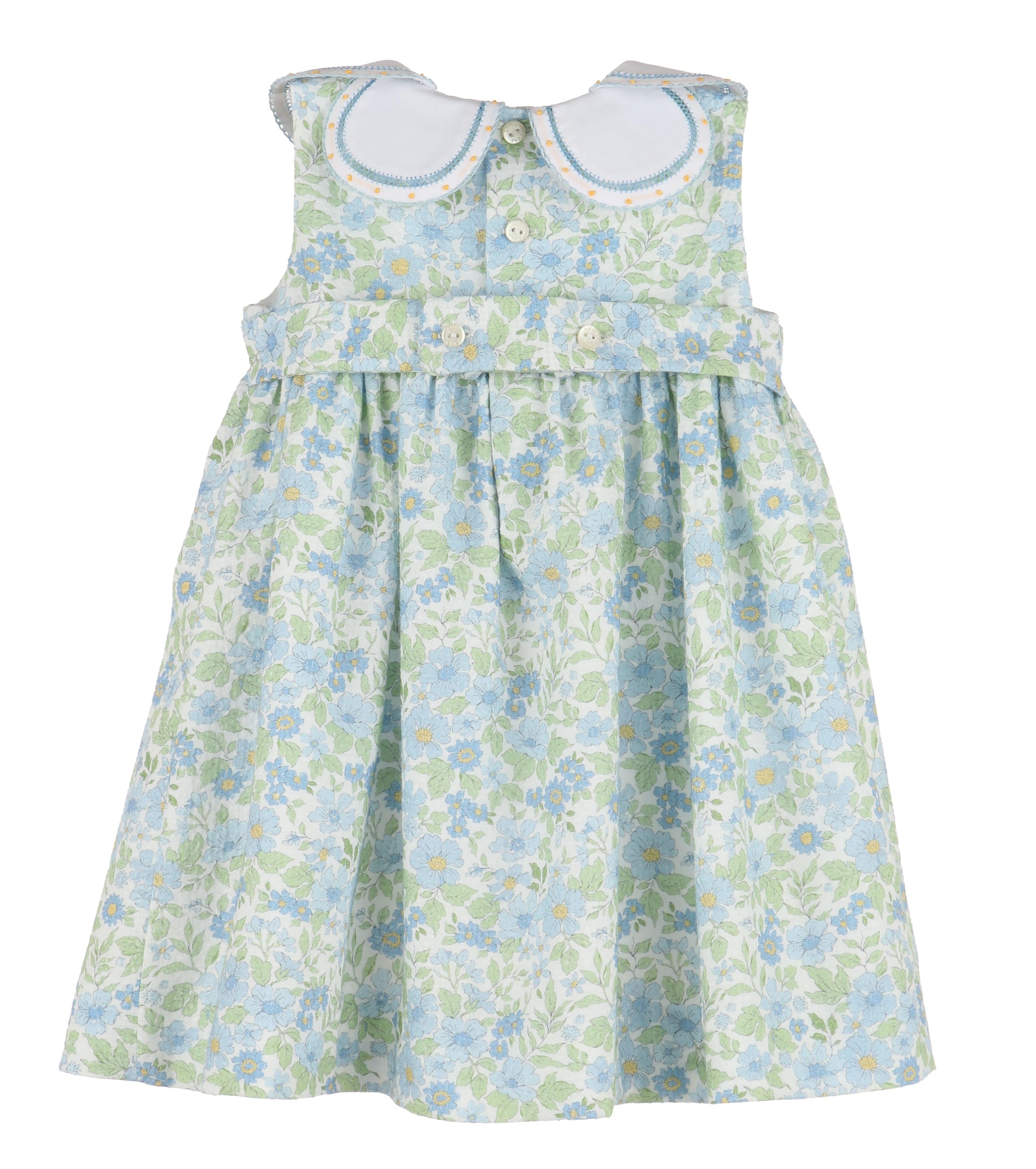 Casero & Associates Casero & Associates Ocean Blue Petal Dress, Blue - Little Miss Muffin Children & Home