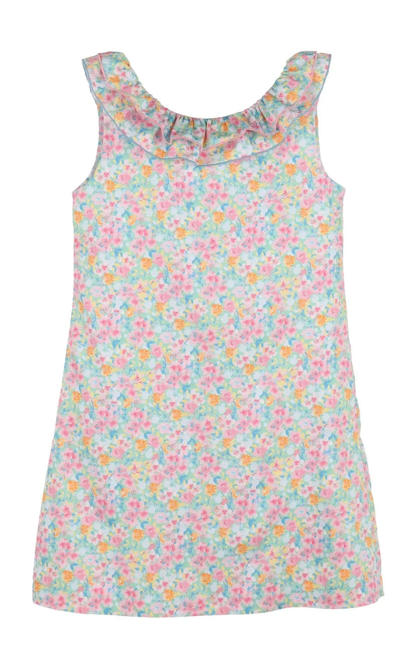 Casero & Associates Casero & Associates Wildflowers Ruffle Dress, Fuchsia - Little Miss Muffin Children & Home