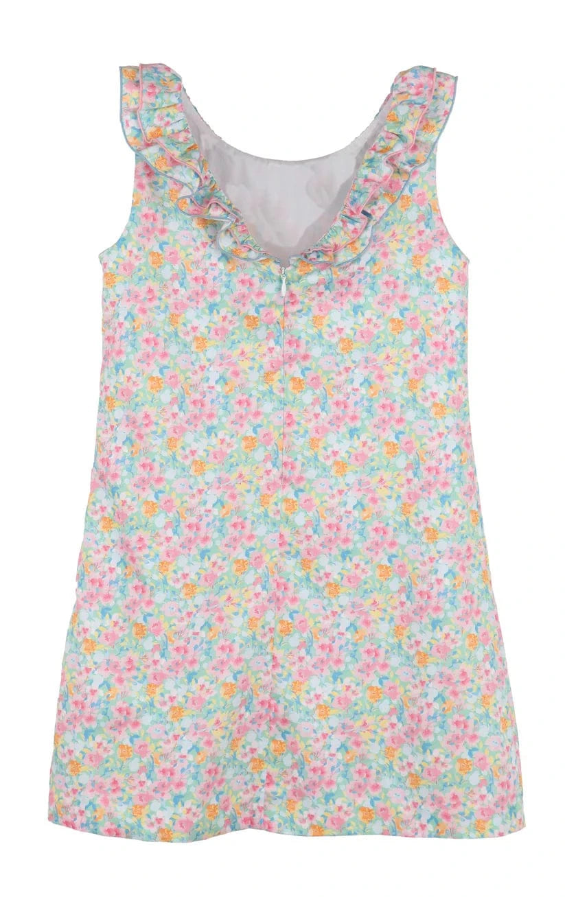 Casero & Associates Casero & Associates Wildflowers Ruffle Dress, Fuchsia - Little Miss Muffin Children & Home