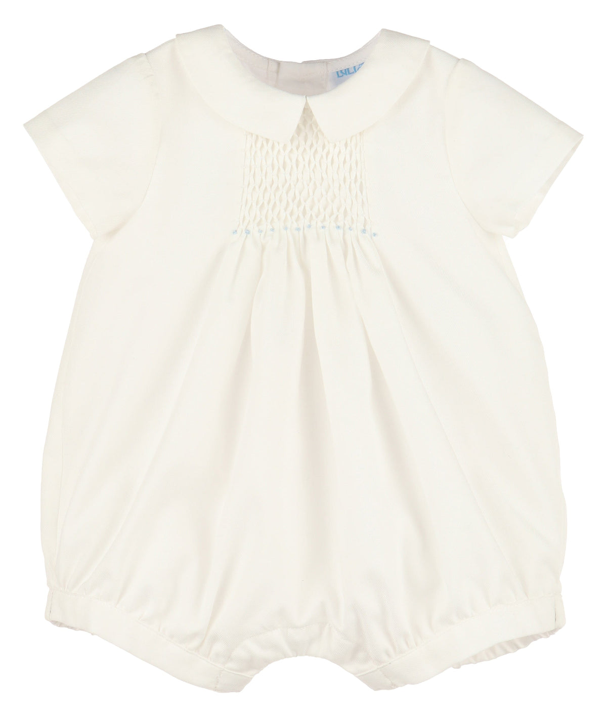 Honeycomb Smock Boy Bubble, Blue