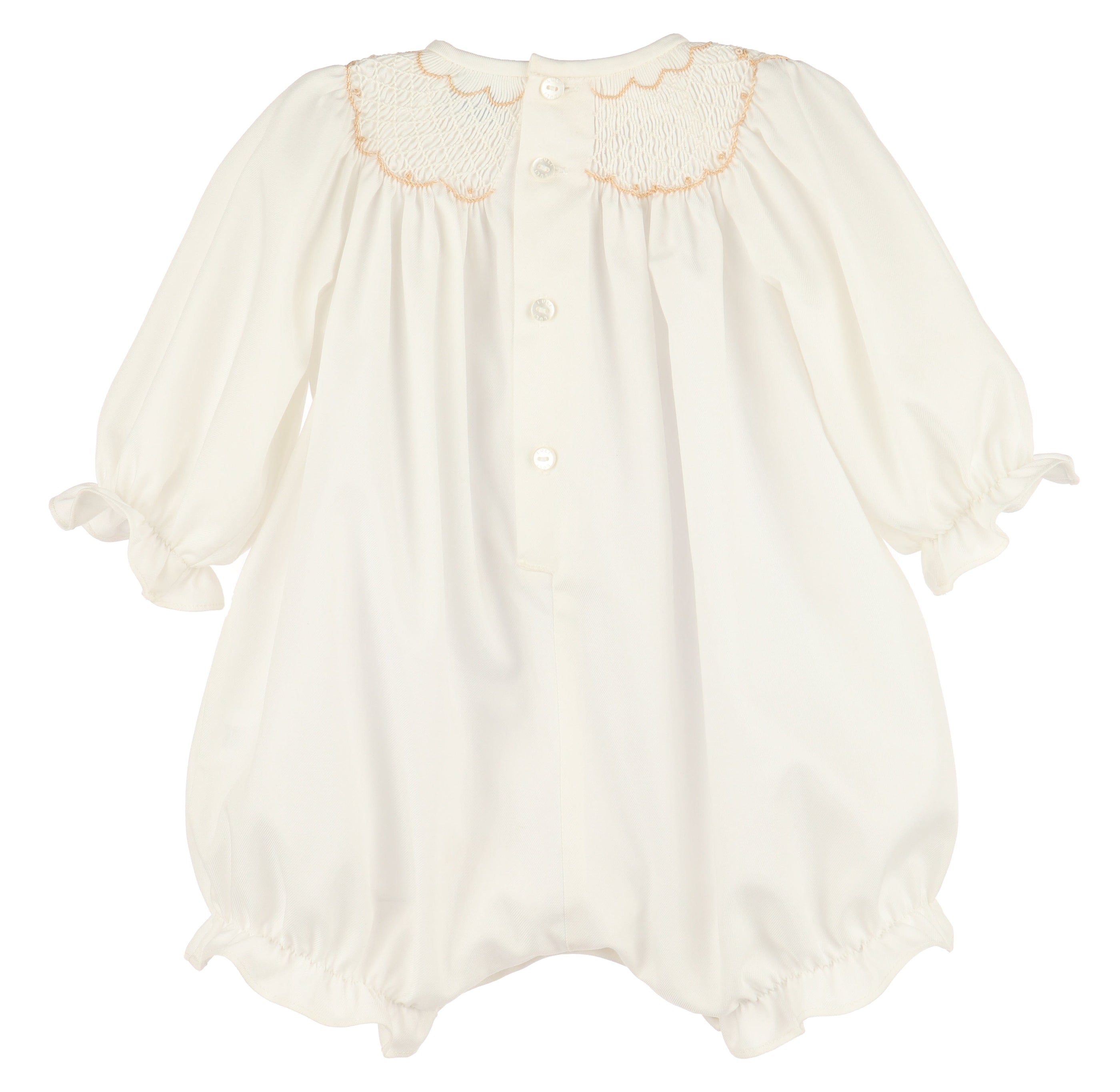 Casero & Associates Classic Smock Bubble, lvory - Little Miss Muffin Children & Home